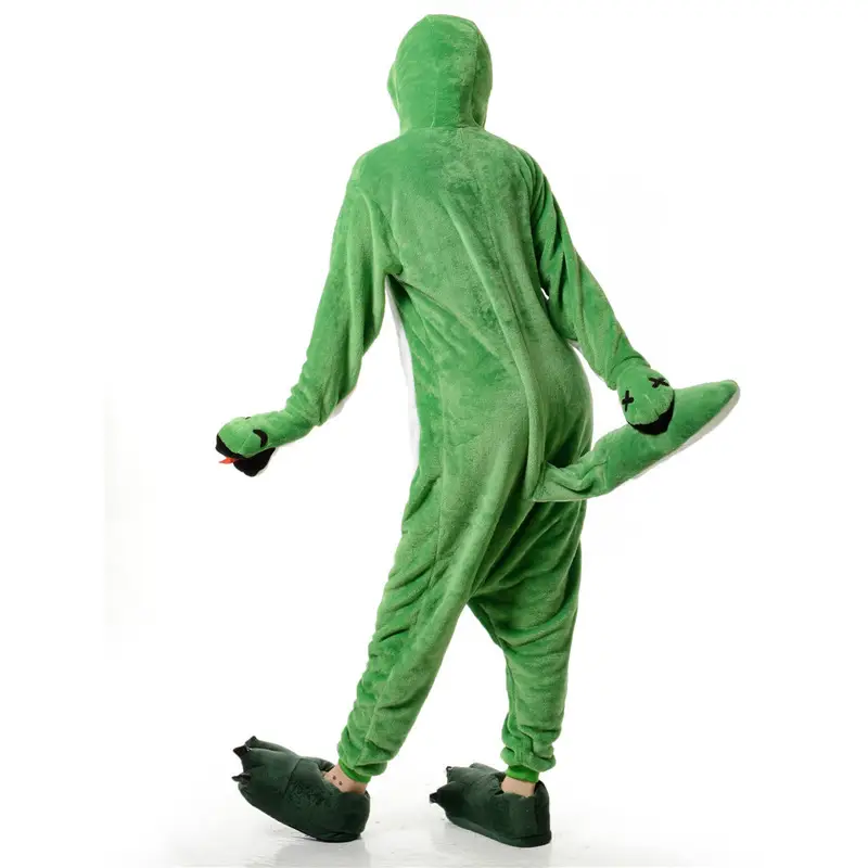 Green Snake Onesies for Kids Warm Pajamas - Image 4