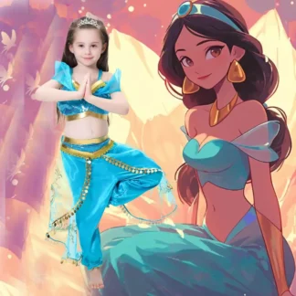 Princess Jasmine Blue Sequin Dress for Kids