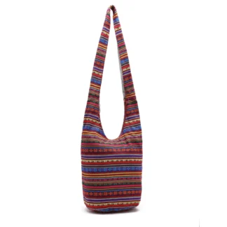 Women Ethnic Printed Linen Shoulder Bag