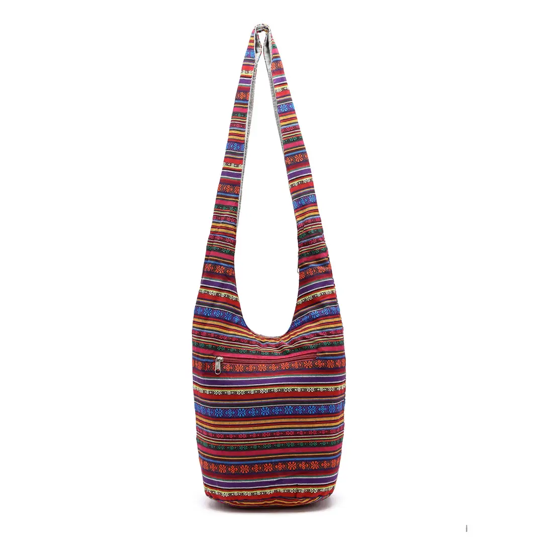 Women Ethnic Printed Linen Shoulder Bag - Image 5