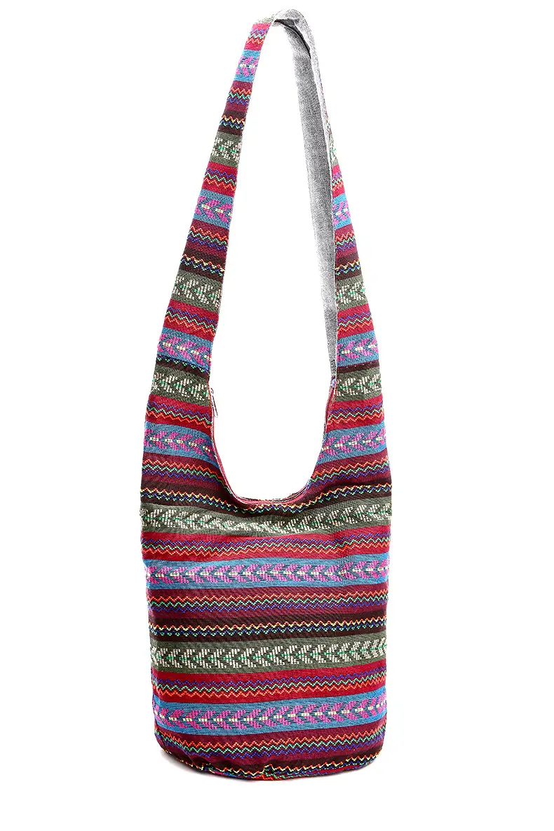 Women Ethnic Printed Linen Shoulder Bag - Image 6