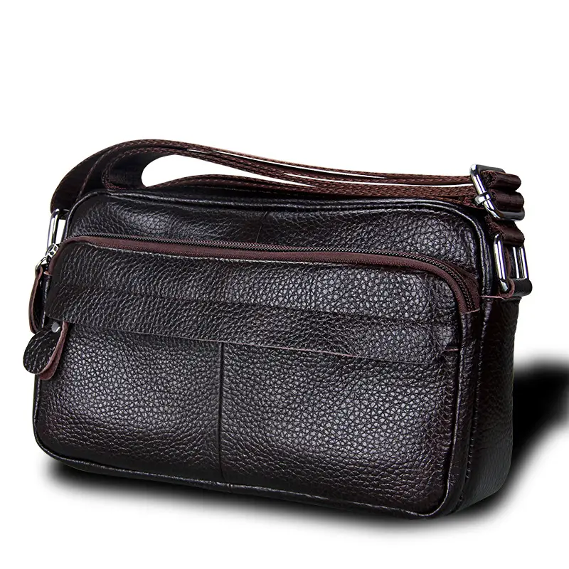 Red Leather Messenger Bag for Women Daily Use - Image 8