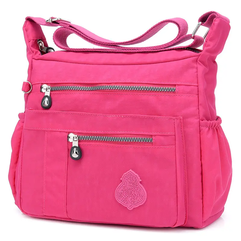 Women's Cross-body Nylon Bag Dark Blue Water-resistant Daily Use - Image 8