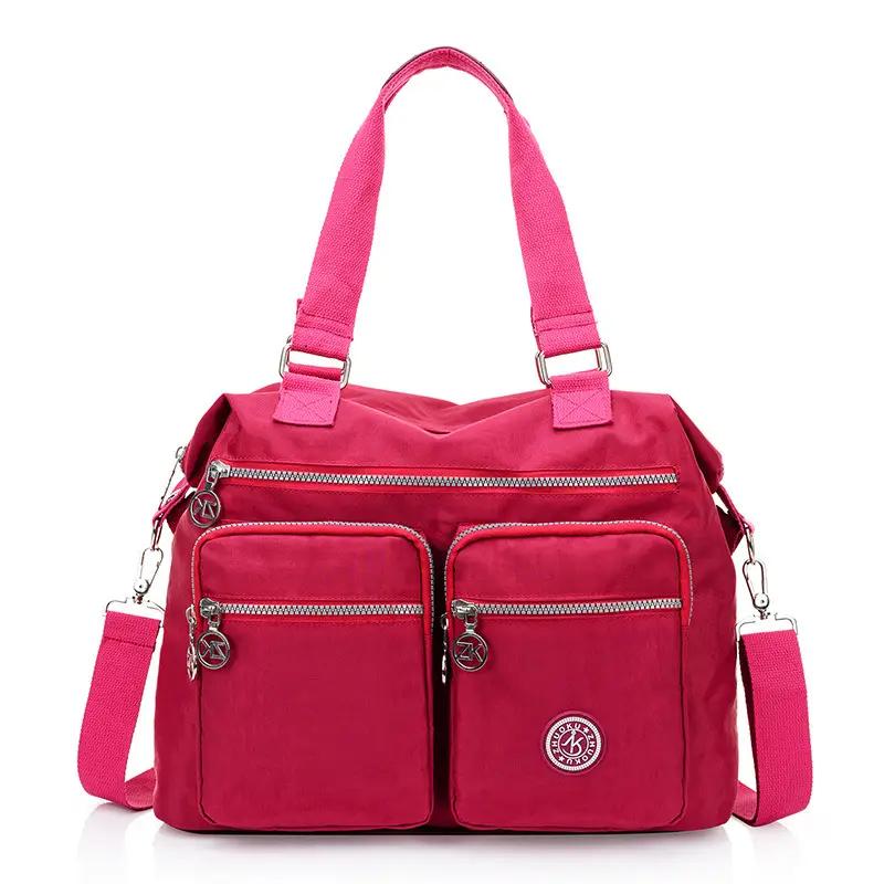Purple Zippered Shoulder Bag for Women - Image 5