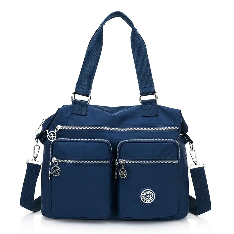 Purple Zippered Shoulder Bag for Women - Image 7