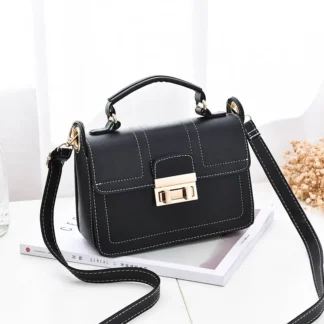 Black Crossbody Bag Women's Polyester Daily Use
