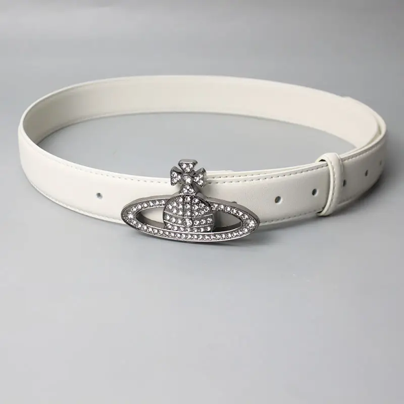 Women Black Sparkling Diamond Saturn Belt - Image 7