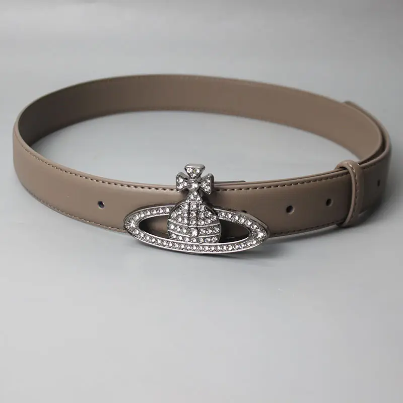 Women Black Sparkling Diamond Saturn Belt - Image 8