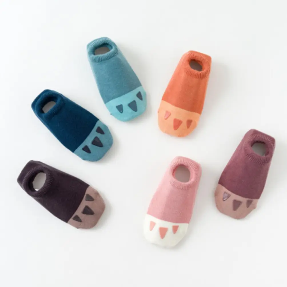 Summer Thin Cartoon Baby Socks Bear Claw Silicone - Image 3