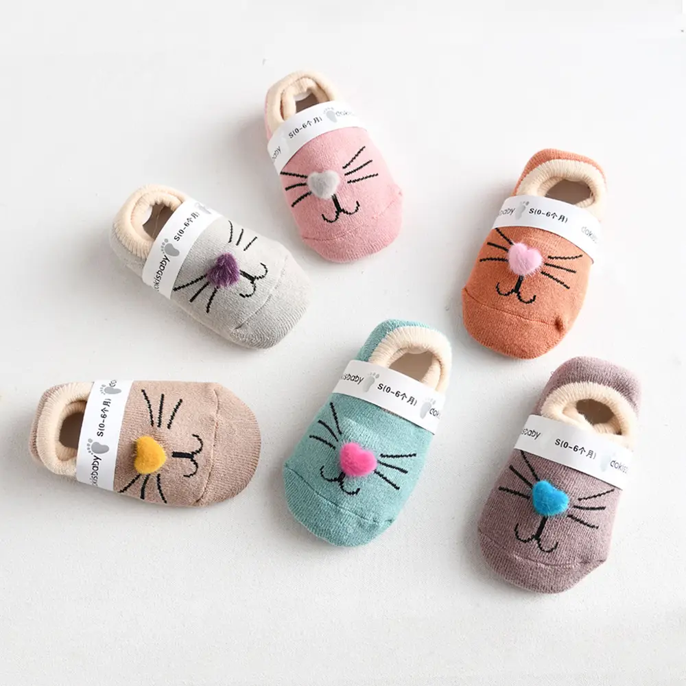 Summer Thin Cartoon Baby Socks Bear Claw Silicone - Image 5