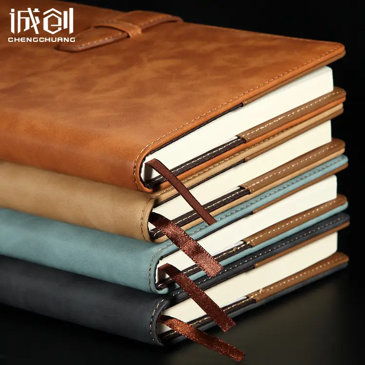 Imitation Leather Notebook A5 B5 Business Diary with Buckle