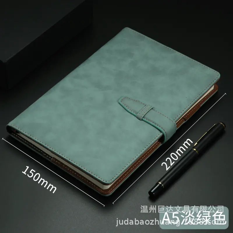 Imitation Leather Notebook A5 B5 Business Diary with Buckle - Image 6