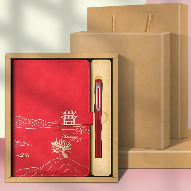 Green Mountain Themed Notebook Set with Pen & Refill Ink - Image 6