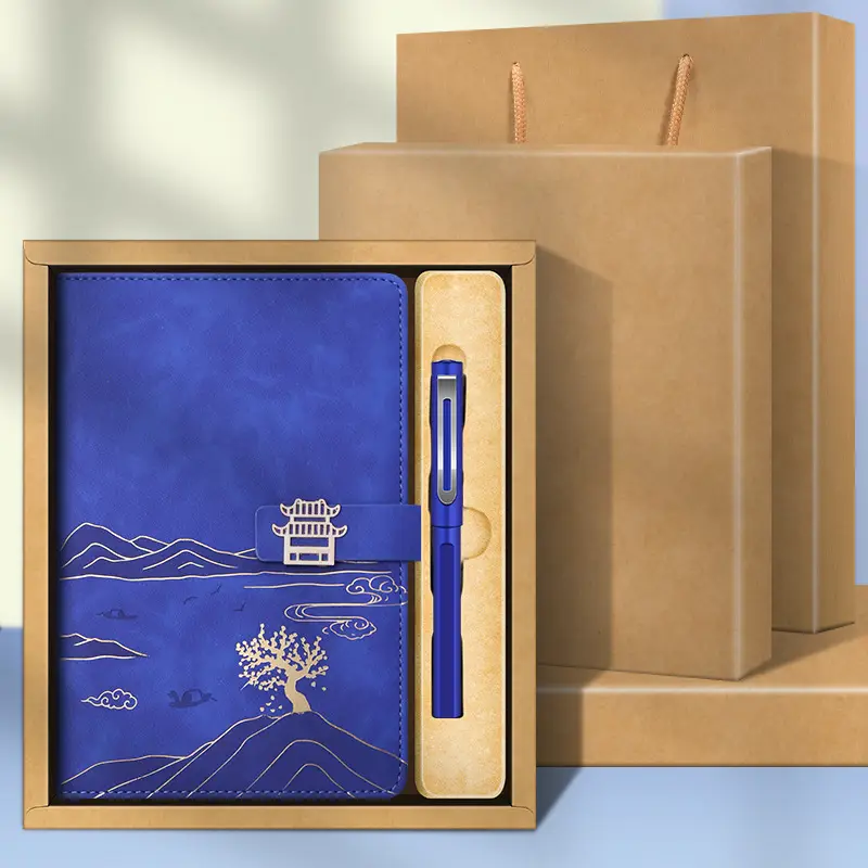 Green Mountain Themed Notebook Set with Pen & Refill Ink - Image 7
