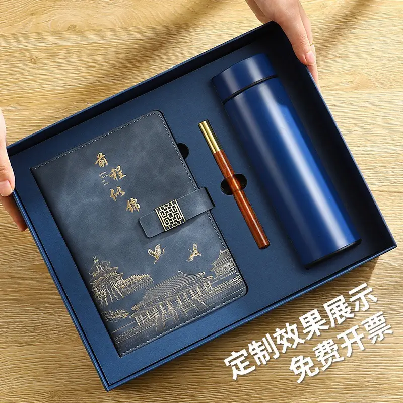 Matcha Green A5 Notebook Gift Set with Custom Logo - Image 3