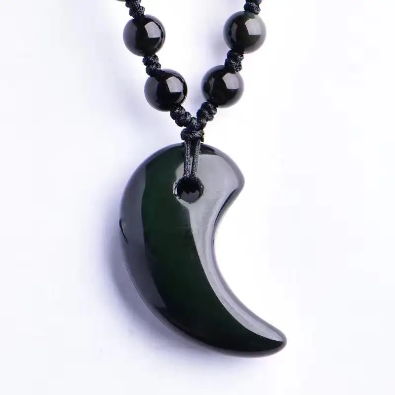 Women's Red Eye Obsidian Tai Chi Pendant - Image 5