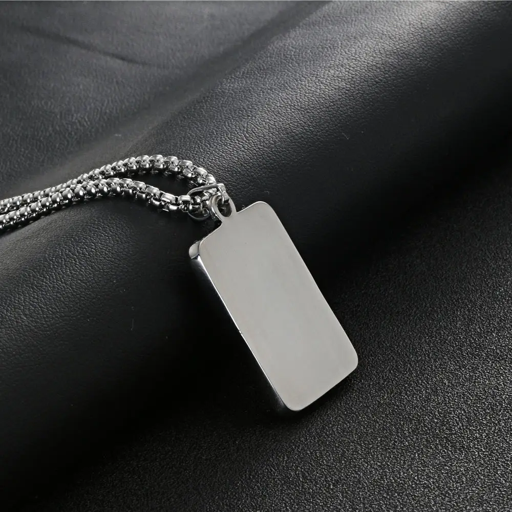 Retro Stainless Steel Pendant Necklace for Daily Wear - Image 4
