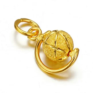 Gold Globe Pendant for Women, Brass Gold Plated Fashion Jewelry