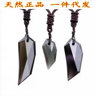 Obsidian Spike Necklace Couple Sweater Chain