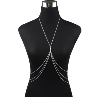 Women Multi-Layer Body Chain Gold Electroplated Jewelry