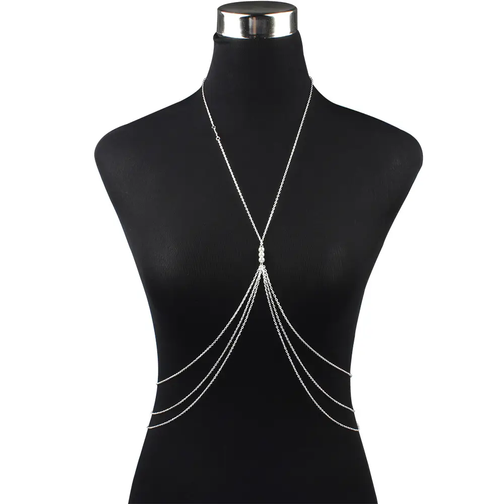 Women Multi-Layer Body Chain Gold Electroplated Jewelry