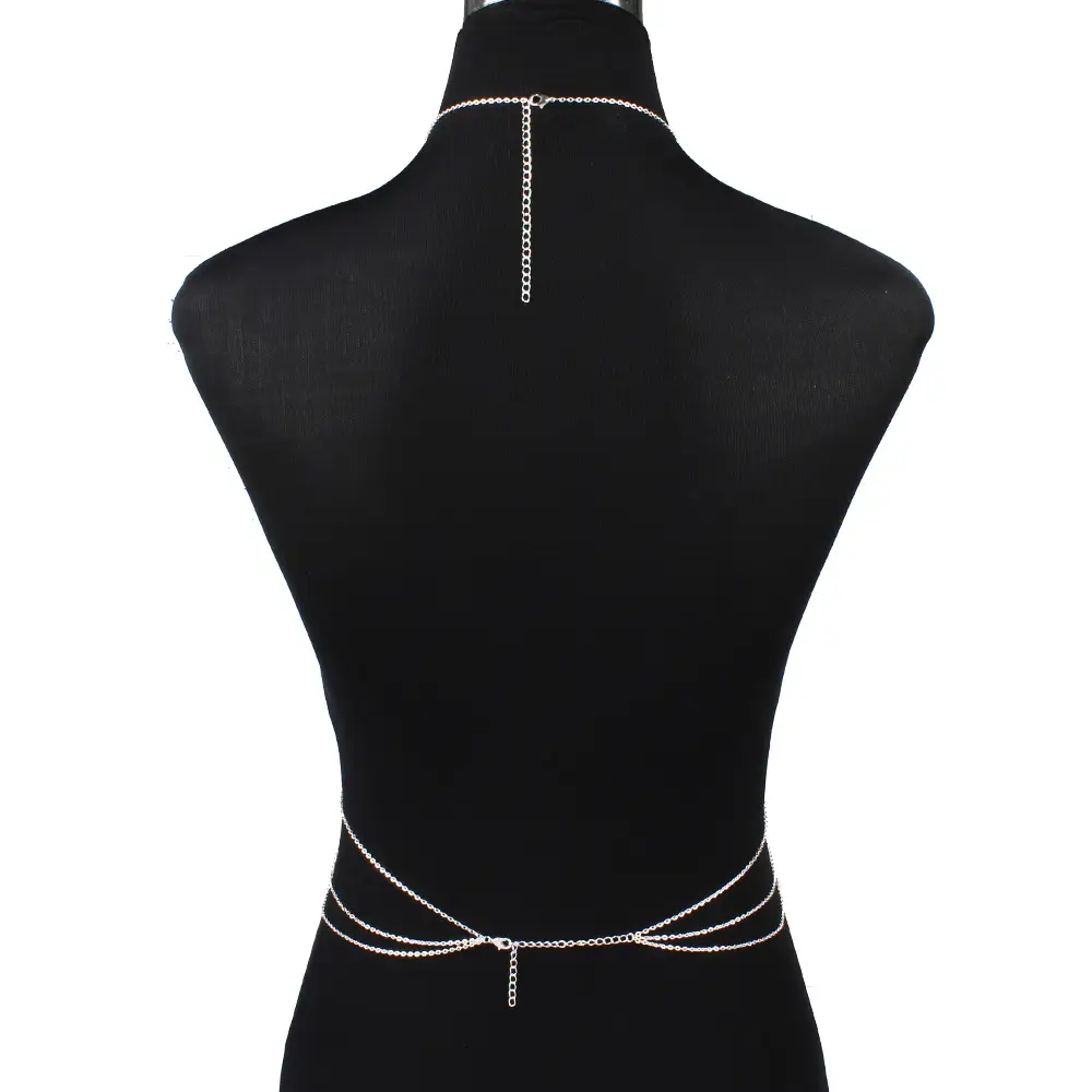 Women Multi-Layer Body Chain Gold Electroplated Jewelry - Image 4