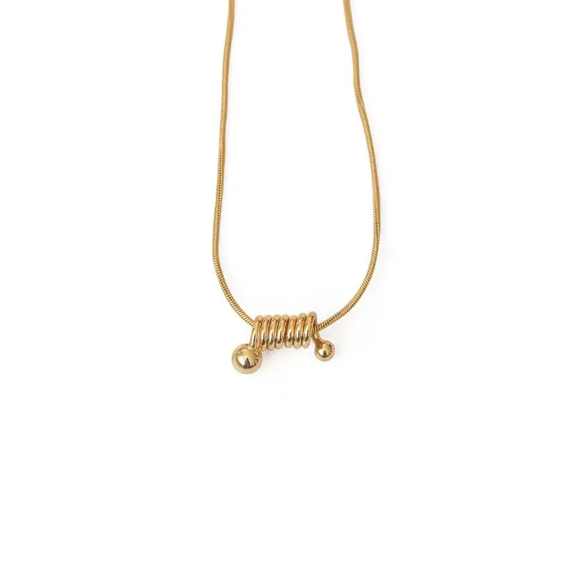 Gold Thread Pendant Necklace for Women - Image 6