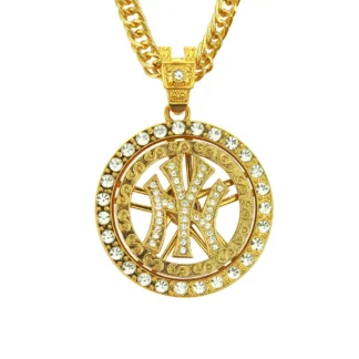 Gold Diamond Hip Hop Necklace for Men