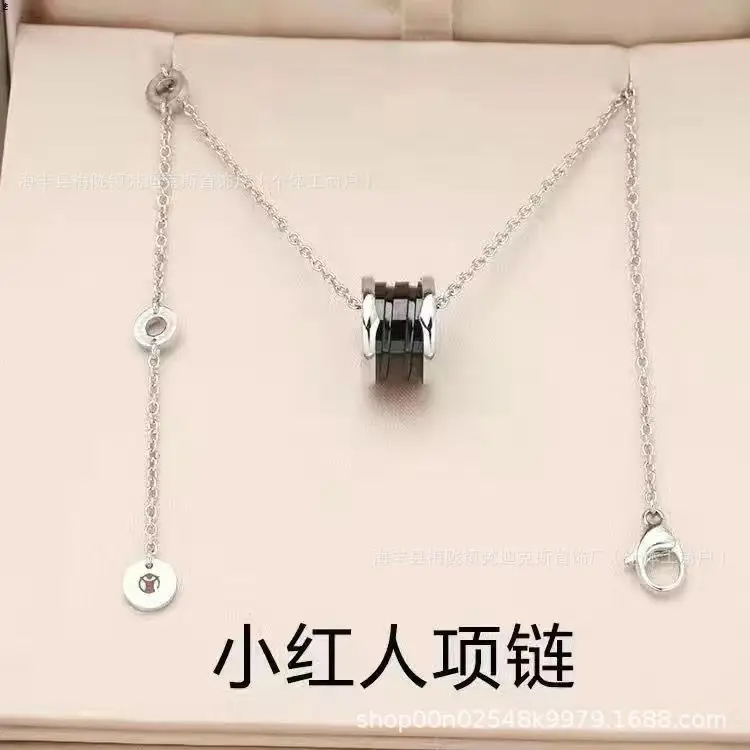 Rose Gold Ceramic Necklace for Women Trendy Luxury Daily Wear - Image 6