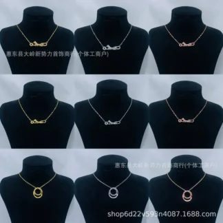 Leopard Rhinestone Necklace Women Trendy Daily Wear