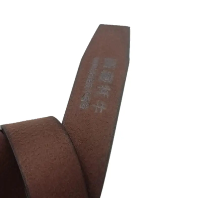 Men's Black Leather Belt with Silver Buckle - Image 3