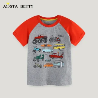 Kids Summer Cartoon T-Shirt Small Medium Boys