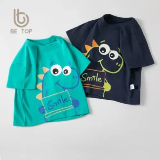 Boys Summer Short Sleeve T-Shirt Emerald Green 90cm
