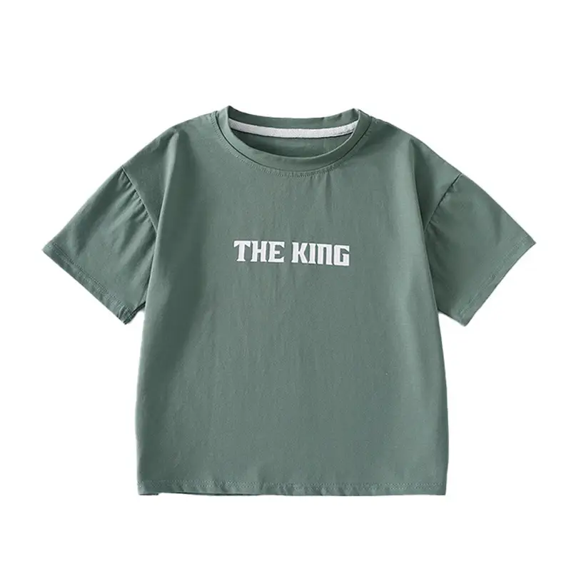 Boys Summer Cotton T-Shirt Black 90cm - Image 5