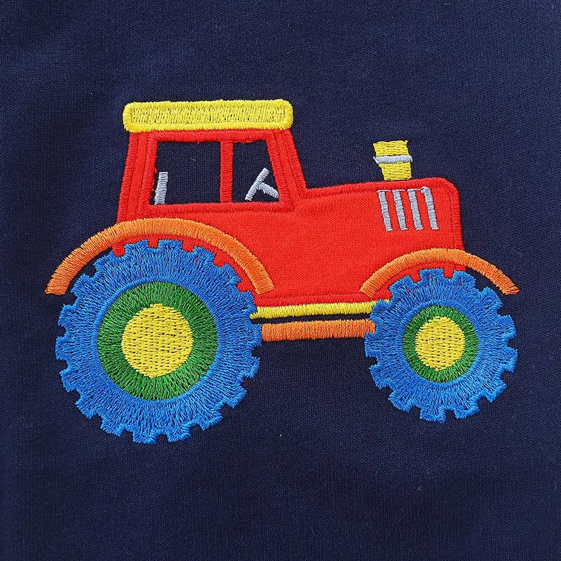 Navy Blue Monster Truck Sweatpants for Kids - Image 4