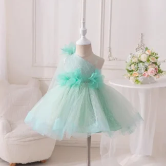 Light Green Tulle Princess Dress for Girls