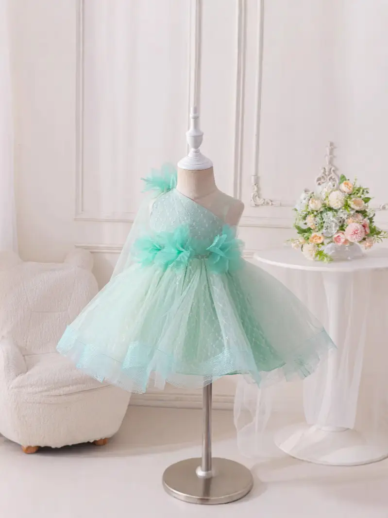 Light Green Tulle Princess Dress for Girls