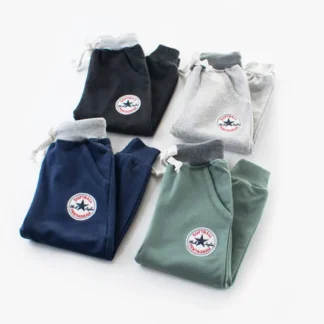 Children's Cotton Sports Pants Drawstring Waist 4 Colors