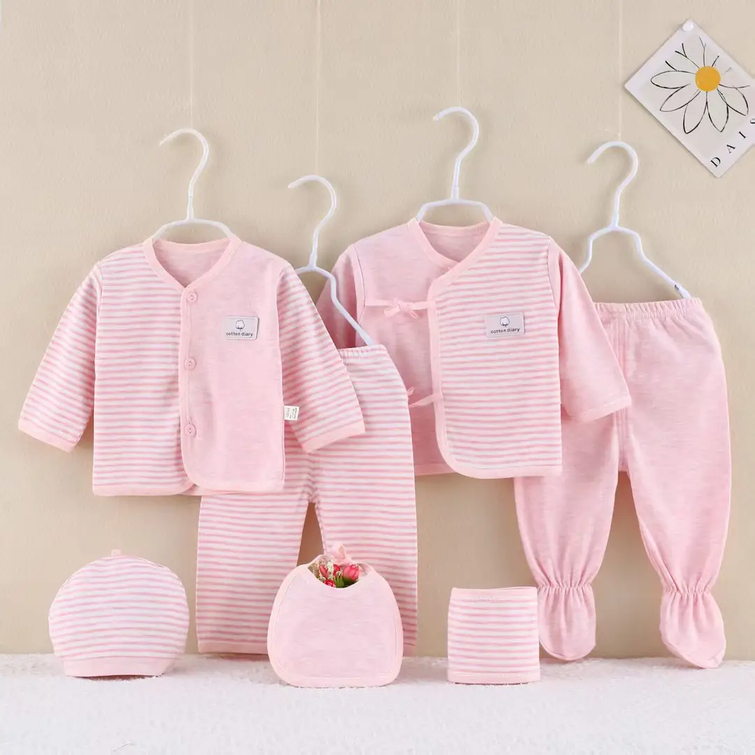 Newborn 7-Piece Cotton Suit Set for All Seasons - Image 3