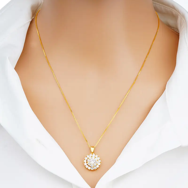 Green Zircon Ring & Pendant Set for Women - Image 3