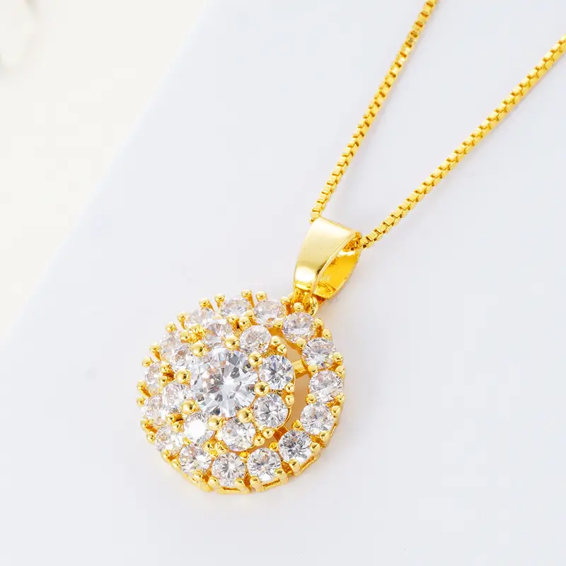 Green Zircon Ring & Pendant Set for Women - Image 6