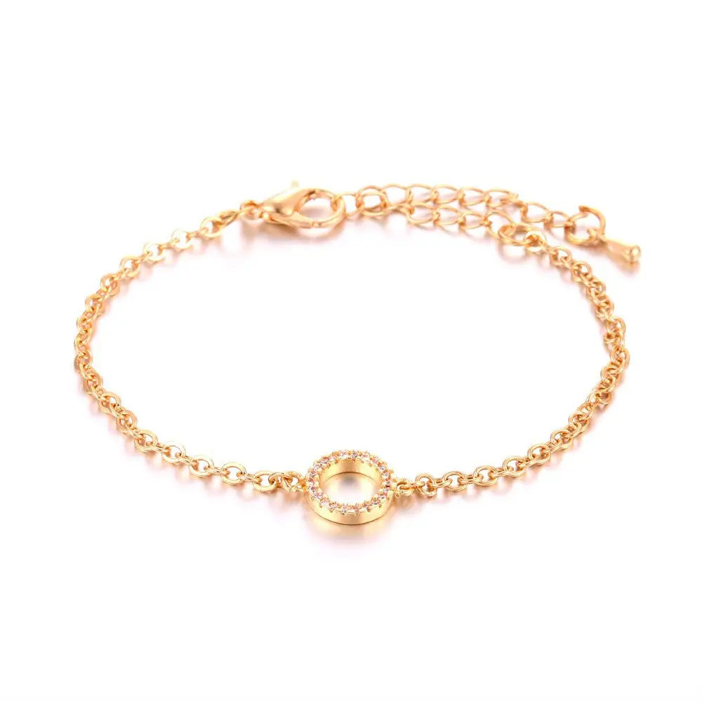 Gold Plated Crystal Ring Set for Women Wedding Party Wear - Image 4