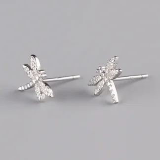 Dragonfly Earrings 925 Silver Lightweight Hypoallergenic