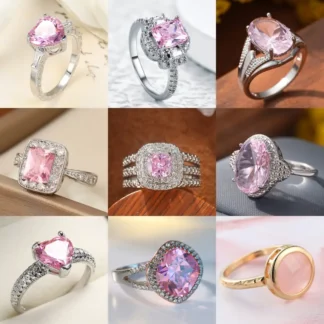 Pink Zircon Ring for Women Premium Luxury Jewelry