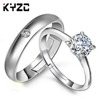 Women Moissanite Wedding Ring Fashion Simple Joker Zirconium