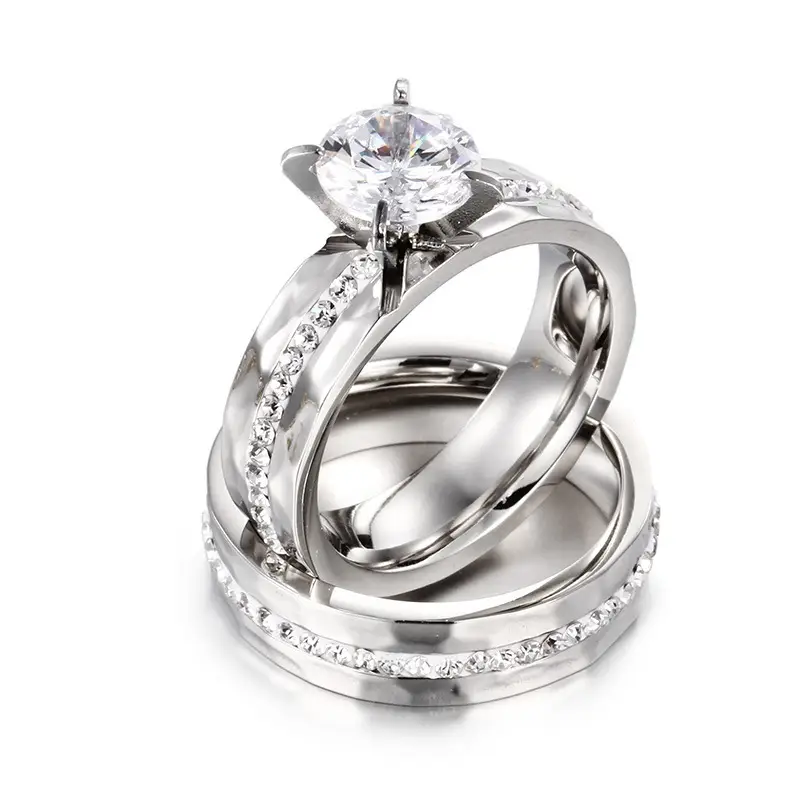 Titanium Steel Couple Rings Valentine Gift - Image 5