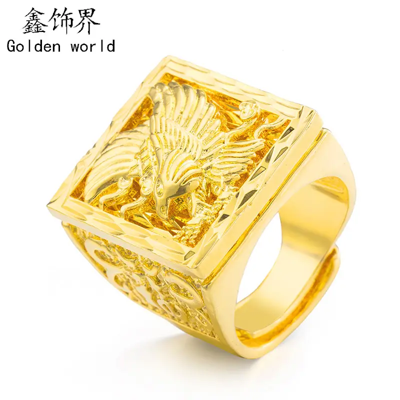 Gold Plated Double Layer Wedding Ring for Women - Image 5