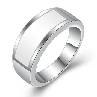 Three-Color Stone Stainless Steel Ring for Women Daily Wear