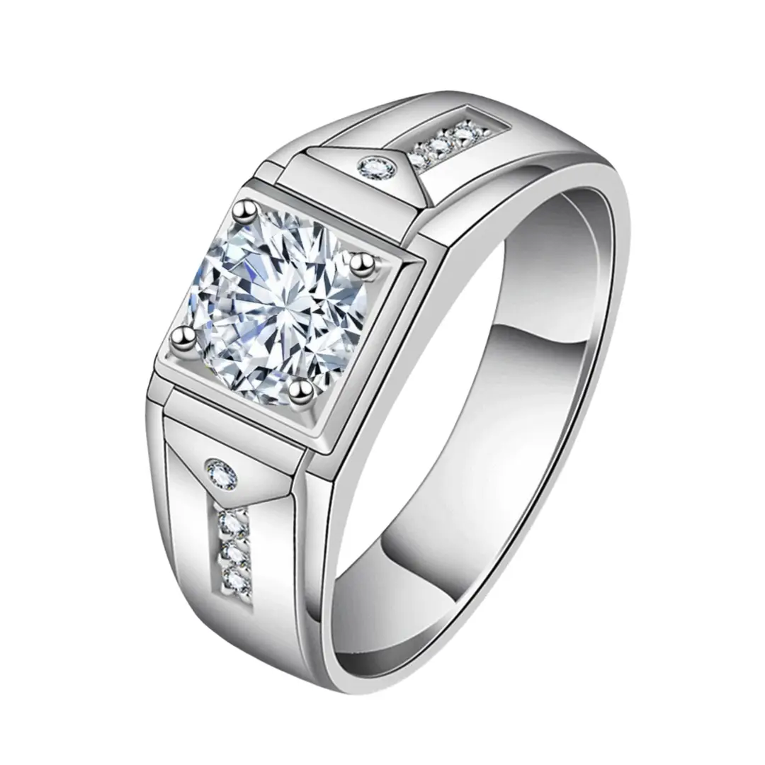 Women's Adjustable Diamond Wedding Ring White Gold Zircon - Image 5