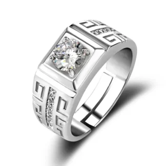 Women's Diamond Wedding Ring Adjustable Open Design
